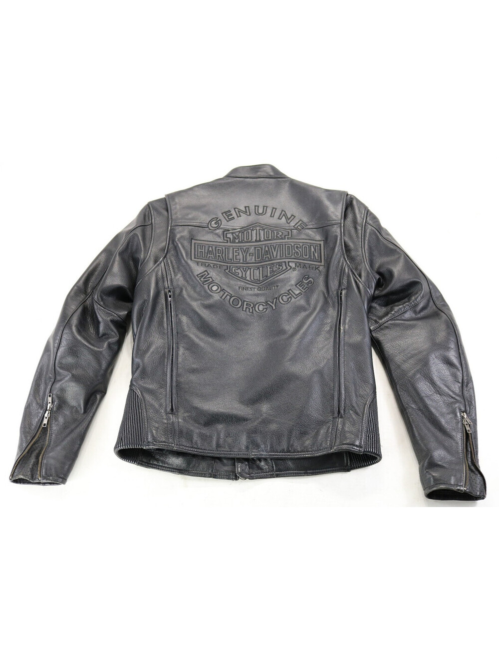 harley davidson jacket M black Road Warrior vents armor pockets bar willie zip